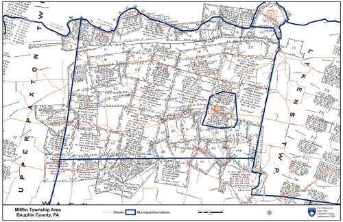 Middle Paxton Township with modern roads